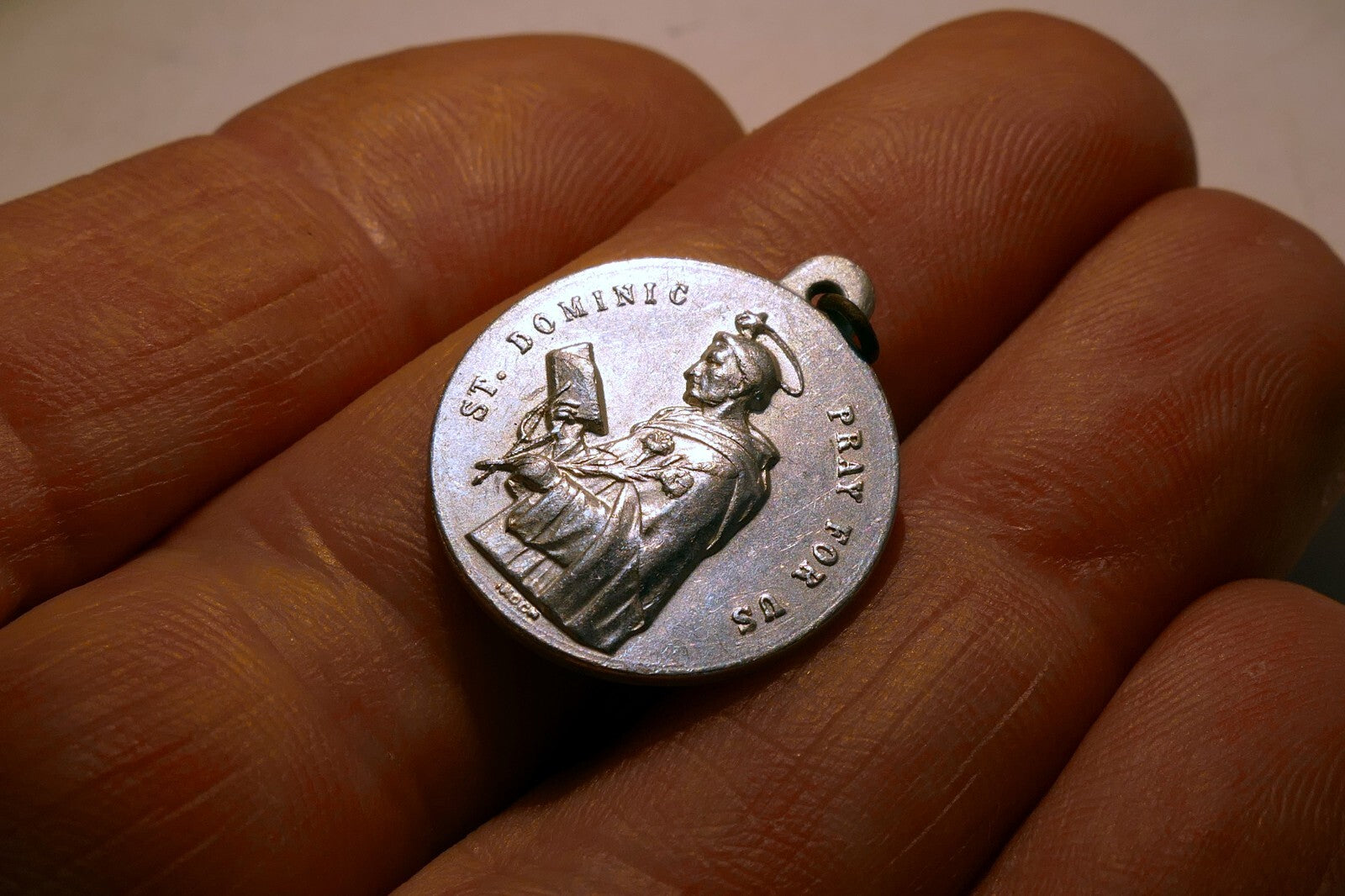 St. Dominique Pendant Charm Pray for US Rosary
