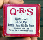 Qrs player piano word roll 3589 breezin along with the breeze fox trot