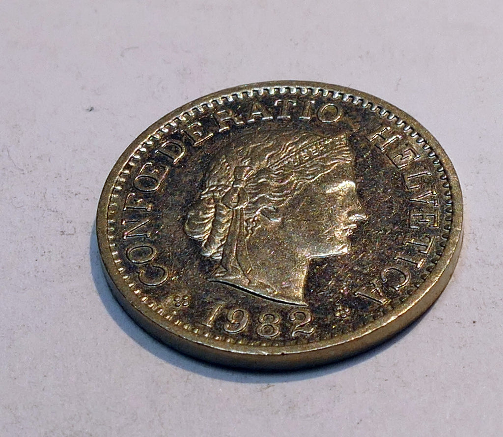 Coin switzerland 1982 10 rappen confoederatio helvetica