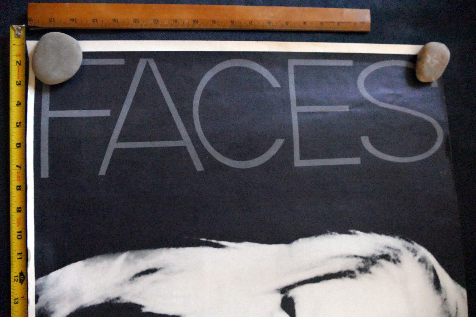 " Faces" Wendy Porter Poster vintage large 22X36"