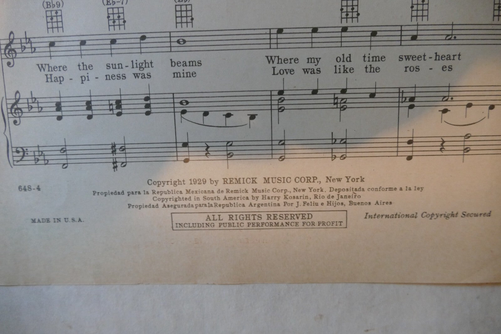 Where The Sweet Forget-me-nots Remember, 1929, by Mort Dixon and Harry Warren