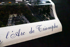 Paris France Arc de Triomphe Poster Print Aerial View Photo 1970's 21X28"