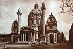 Wien   karlskirche postcard austria 1930's   unposted