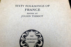 Sixty france folk songs sheet music edited j. tiersot 1915 boston usa