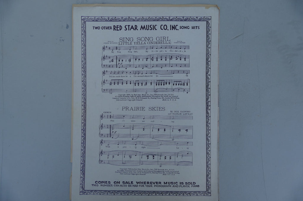 In a cafe on the road to Calais 1931 by Saul Klein and others Red Star Music Co.