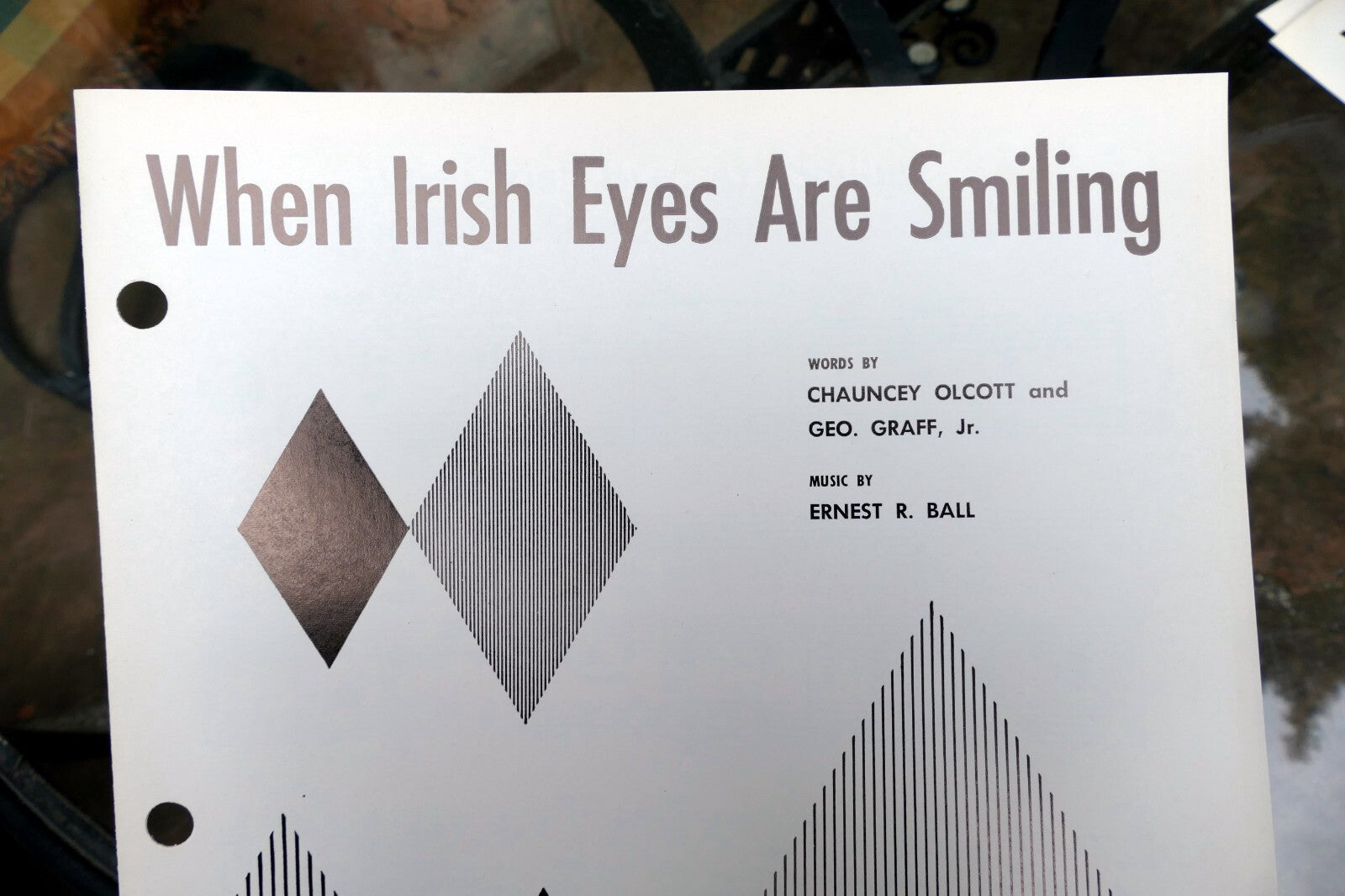 When irish eyes are smiling ernest ball sheet music 1936