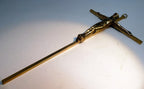 Brass crucifix wall hanging inri antique bronze jesus christ on cross 5"x10"