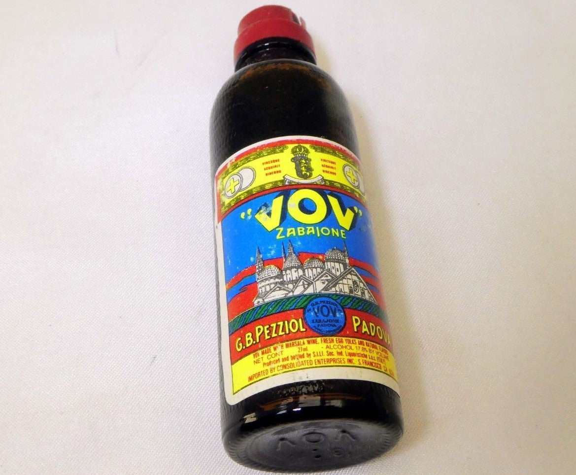 Vov zabajone italy 2 oz 50ml miniature bottle home decor vintage empty