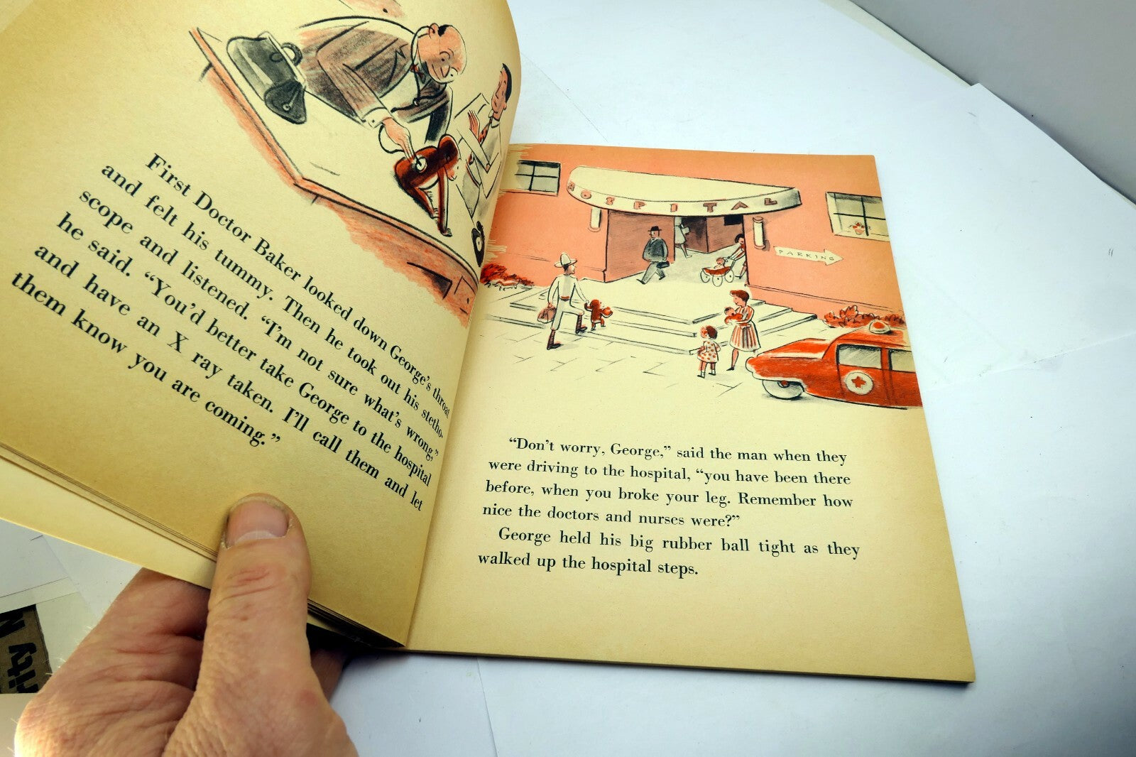 Curious George Goes to the Hospital by Rey, H. A.; Rey, Margret  1971 4th Print