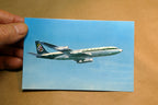 Olympic Airways 707-320 Boeing Airlines Airplane Blue Sky Postcard Unposted
