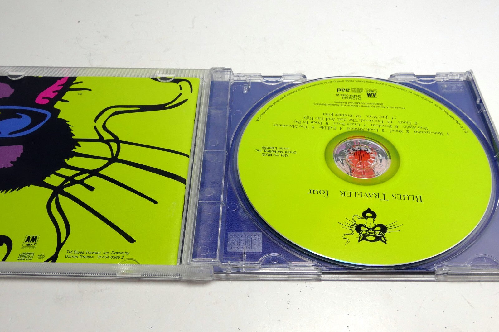 Blues Traveler Music CD - Four 31454 0265 2 1994 A&M Records