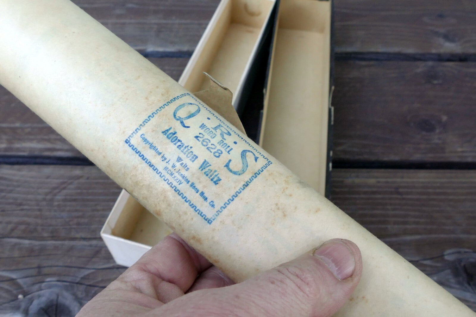 QRS Word Piano Roll 2628 Adoration Waltz by F. Magine