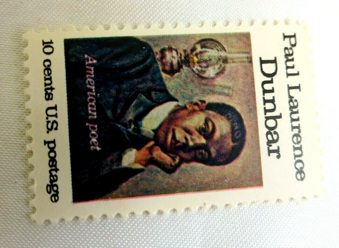 United states 10 cents paul dunbar us single postage stamp