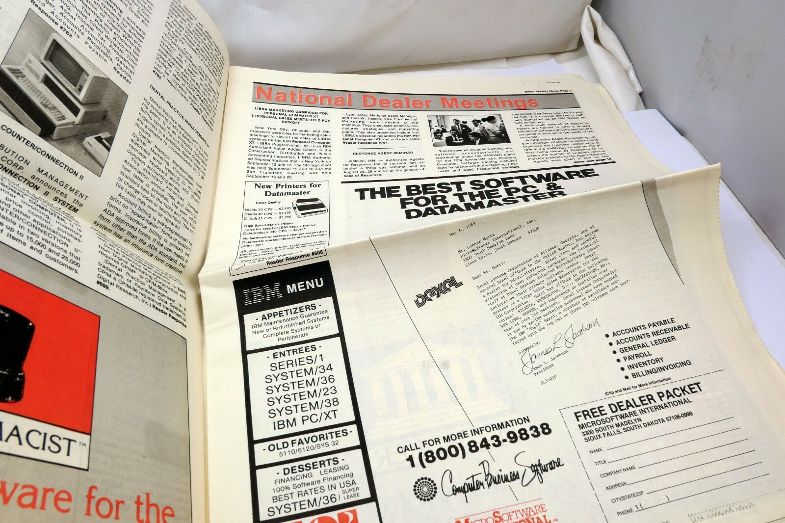 1983 IBM Systems Journal basic society news paper "M Krieger dumped the dump"