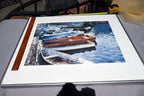 C. Gerrish Art Print 14X20"  Framed  w/ glass boats port harbor limited edition