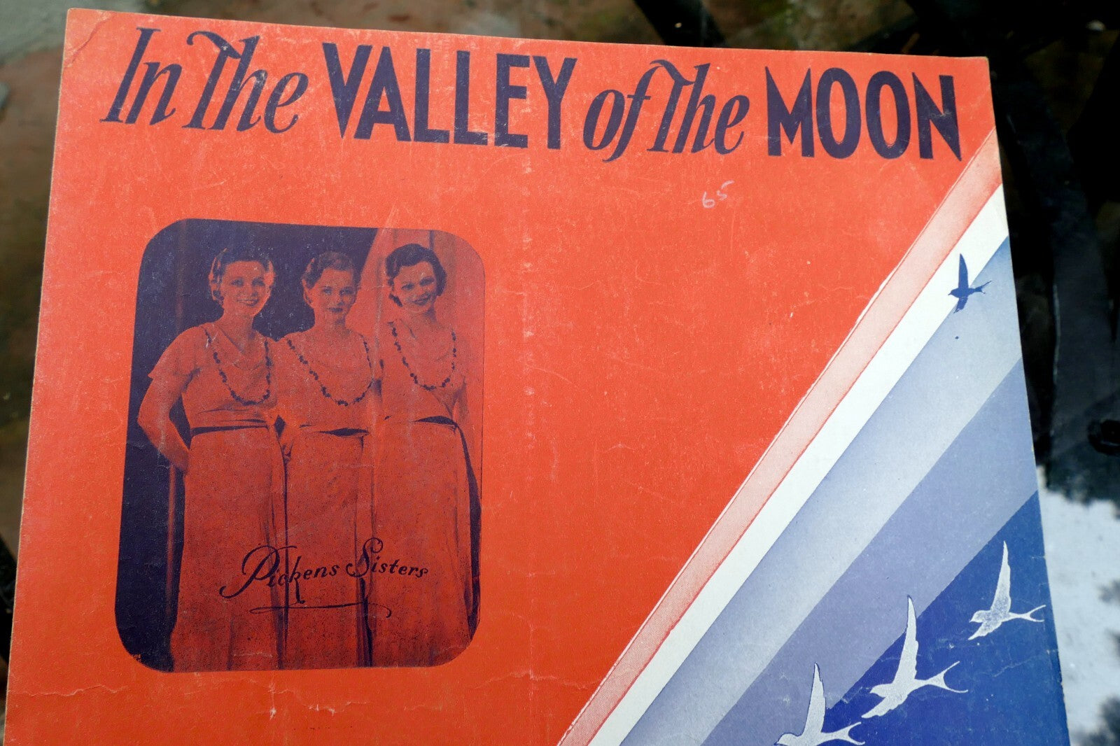 In the valley of the moon sheet music ben cutler sheet music 1932 new york broadway