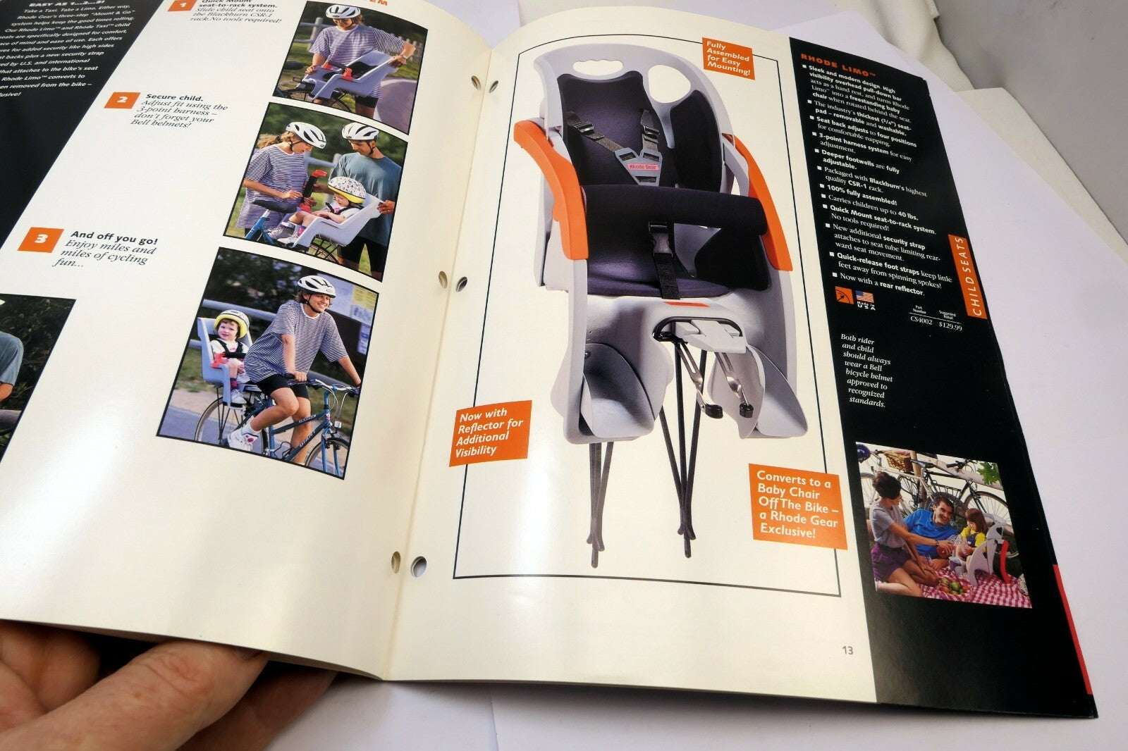Rhode Gear 1996 CATALOG Brochure Advertising Equipment Bicycles Trailers Accesso