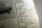 Plymouth 1961 Body Part Motor's Crash Book Service Identification Chart Sheet