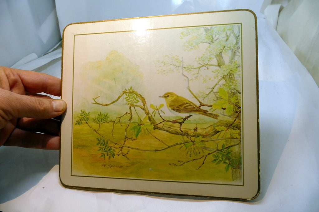 Bird Placemat  mat 7X8" by M. Spencer Birds - vintage