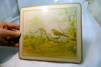 Bird Placemat  mat 7X8" by M. Spencer Birds - vintage
