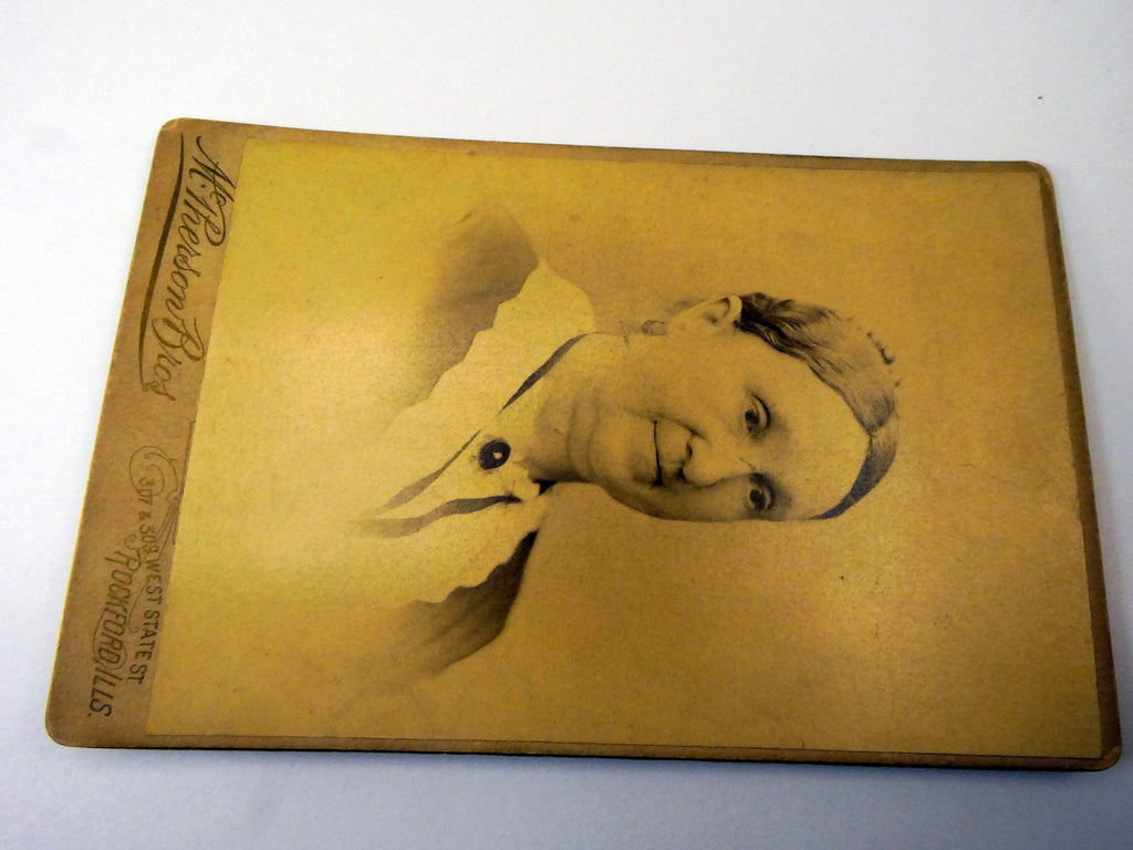 Picture of  Lady ANTIQUE Photograph 6X4" Silver Gel Print McPherson Bros. 1880