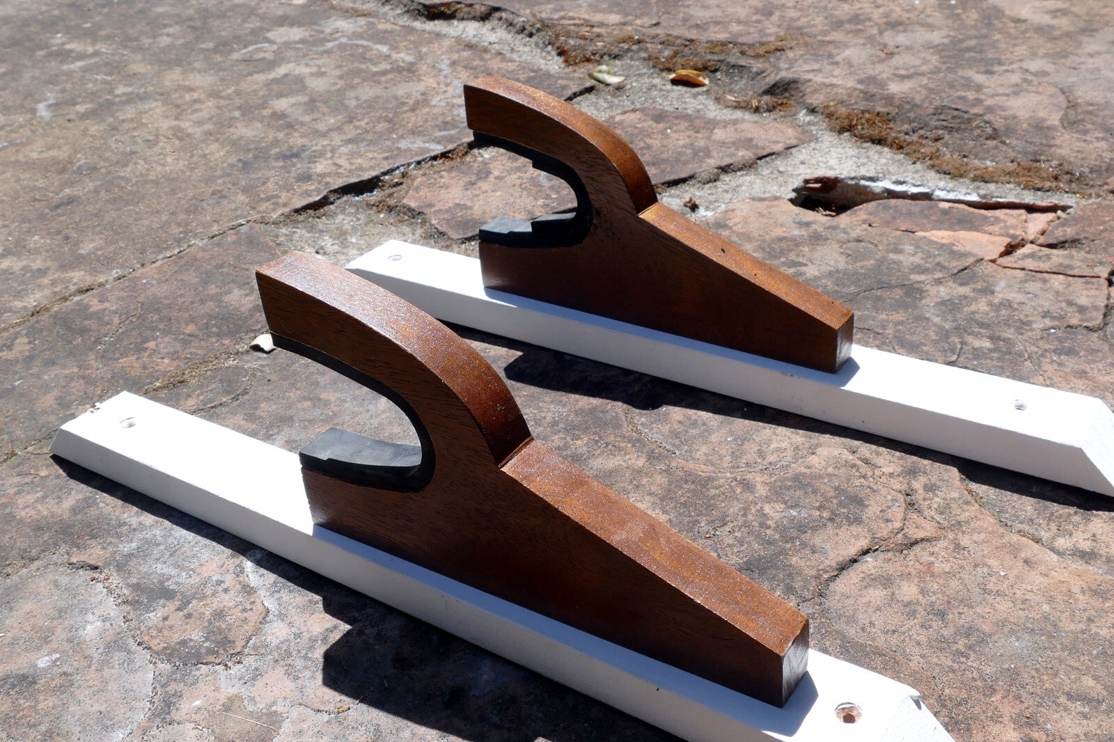 Rifle Gun Rack Wall Mount Wooden Shotgun Holder Single Gun Display Hanger