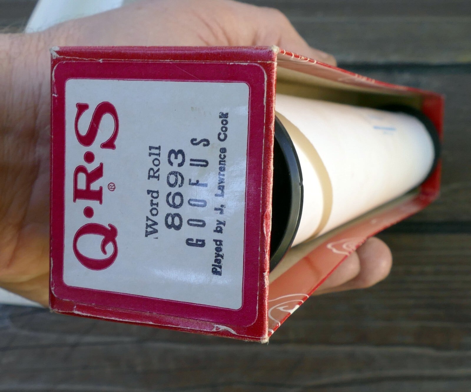 QRS Word Roll 117 Because Ballad Piano by Lee Roberts
