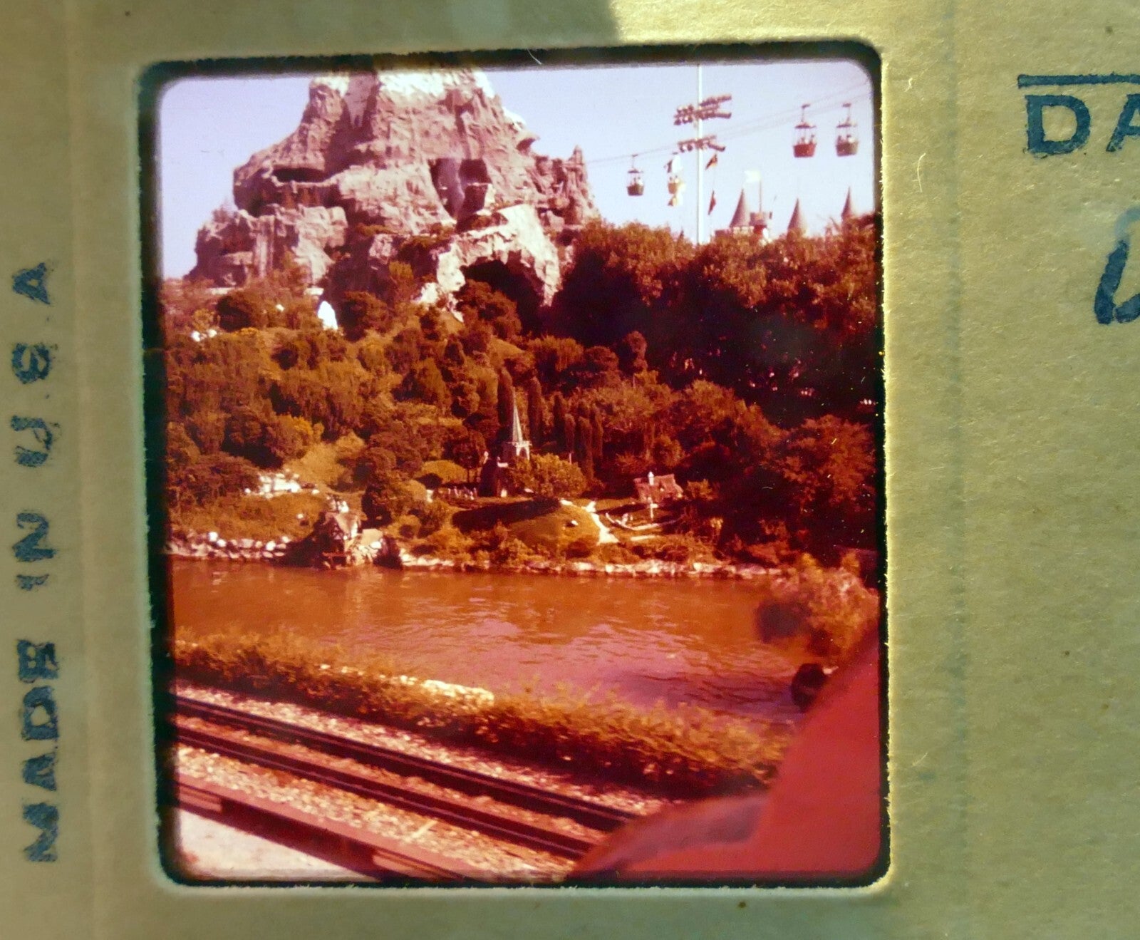 Stereo realist slide   disneyland usa   sept 1959 kodak ektachrome color
