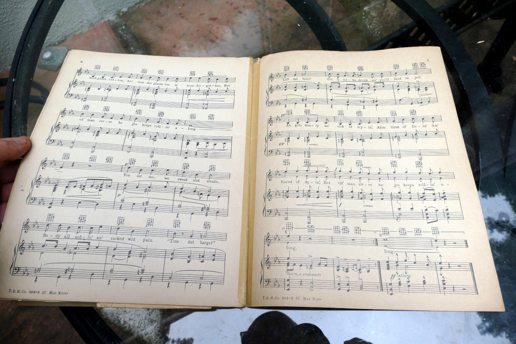 Florenz Ziegfreld Show Boat Jerome Kern Sheet Music 1928 ol' Man River