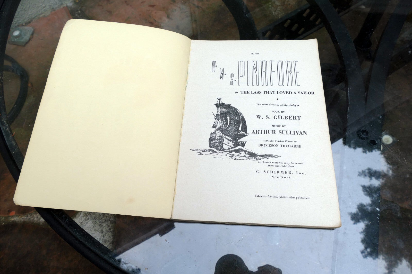 HMS Pinafore Lass That Loved Sailor Piano Sheet Music Book Arthur Sullivan 1623