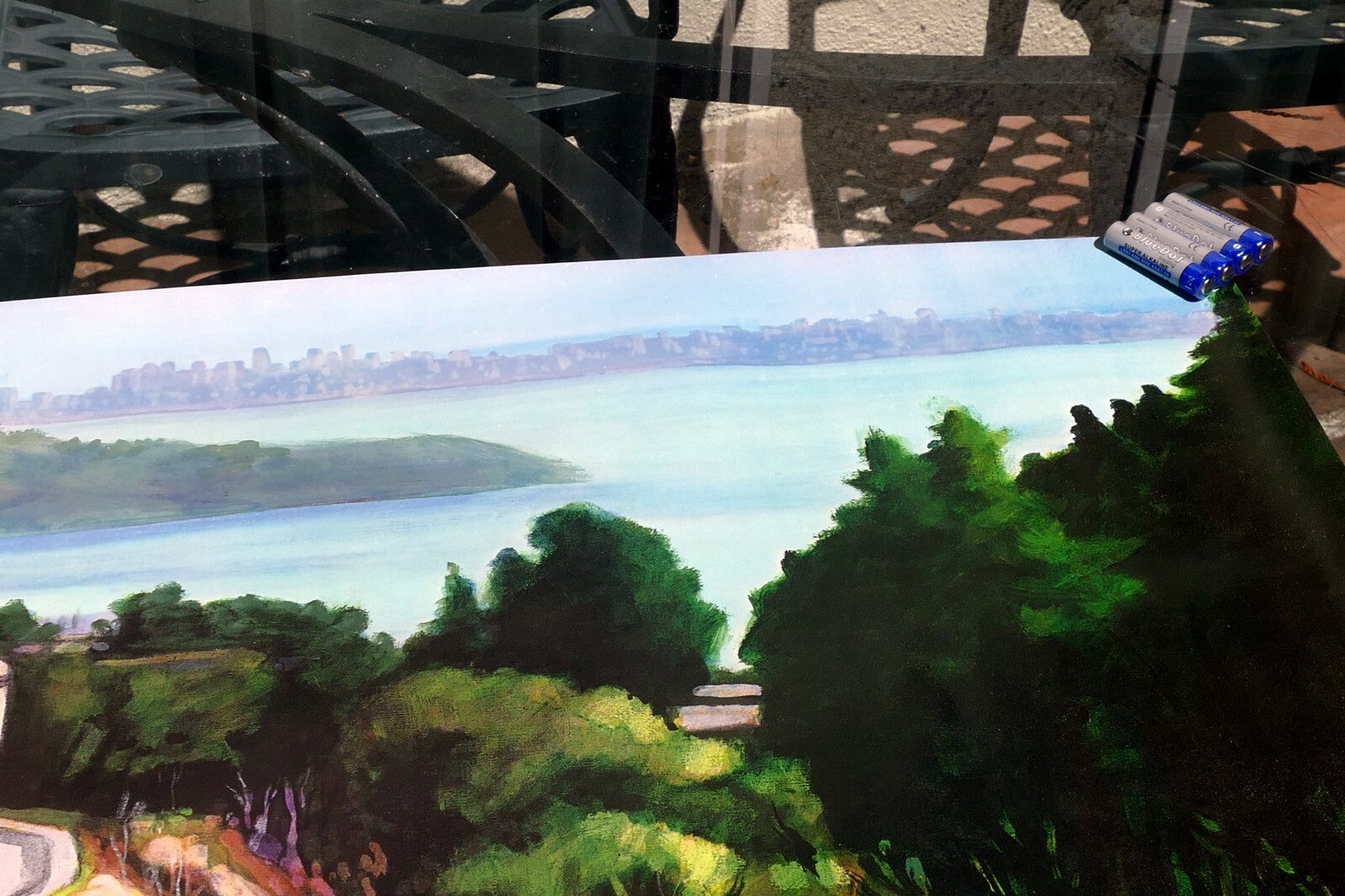 “View From Tiburon" Woodward J. Payne print poster San Francisco California USA