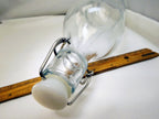 Swing Top Grolsch Glass Bottles 16oz - CLEAR - 11X3.5"   vintage