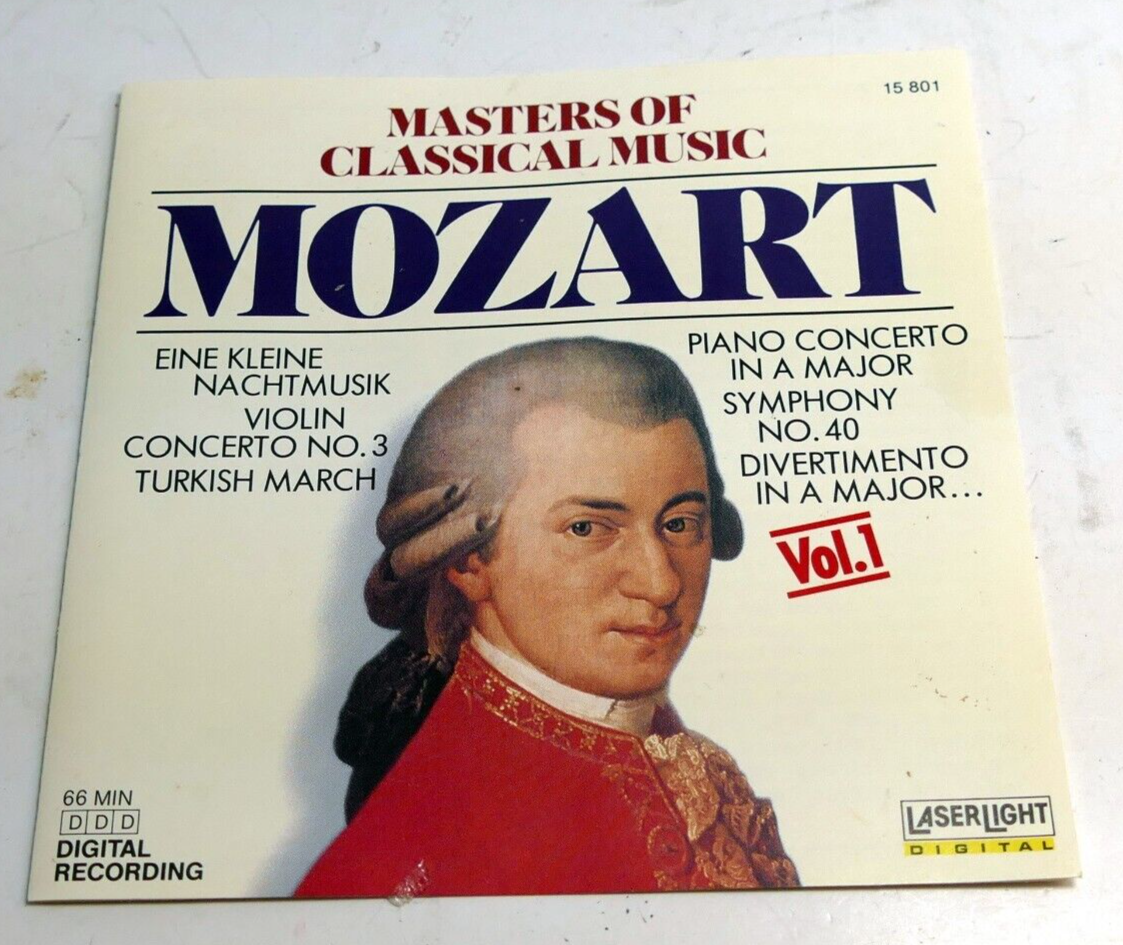 Inlay cover art only no case or cd included mozart master of classical music