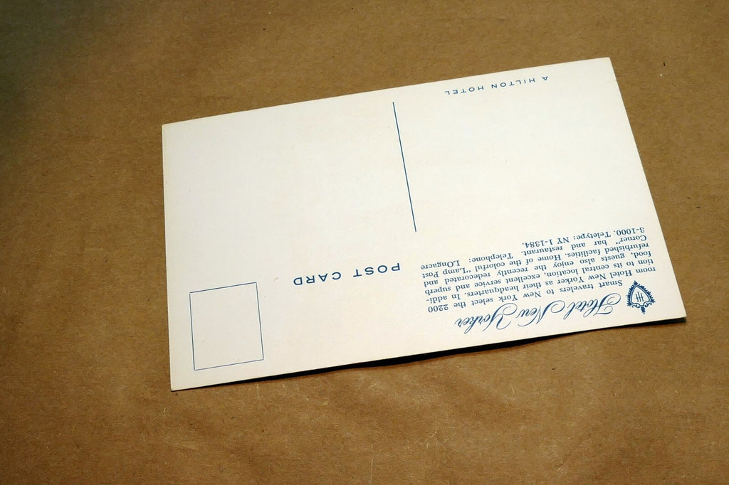 Hotel New Yorker  1950's Postcard - unposted