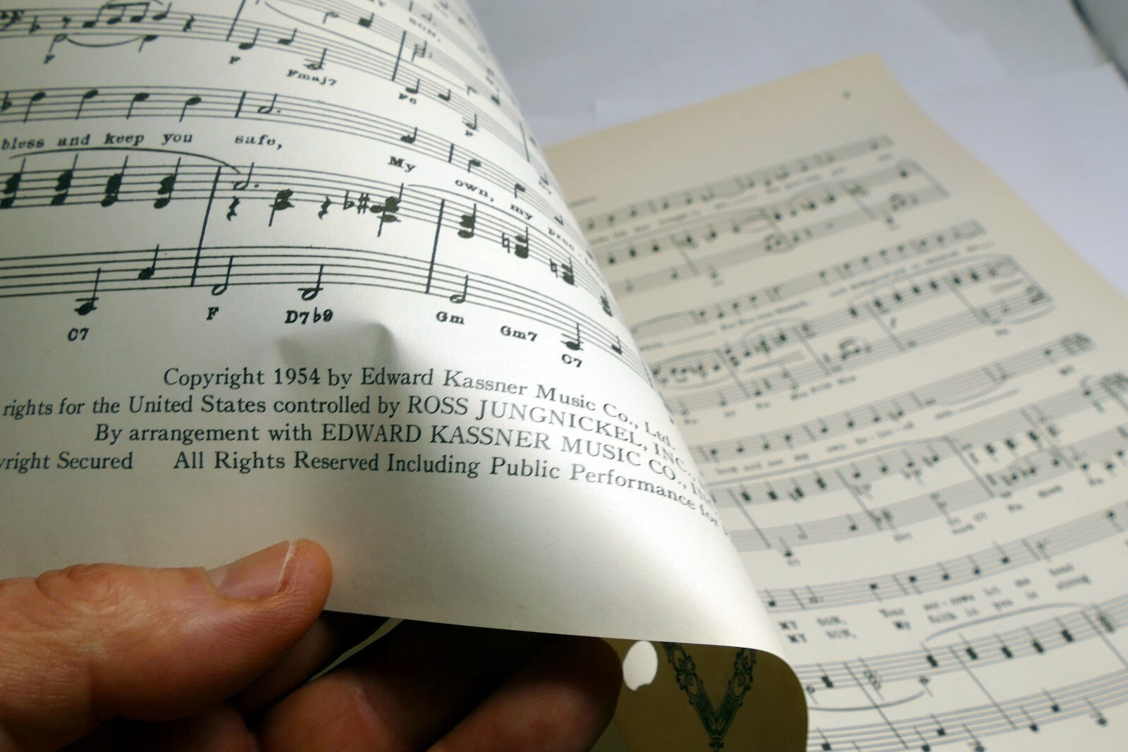 My Son, My Son Bob Howard Calvert Farley  1954 Sheet Music