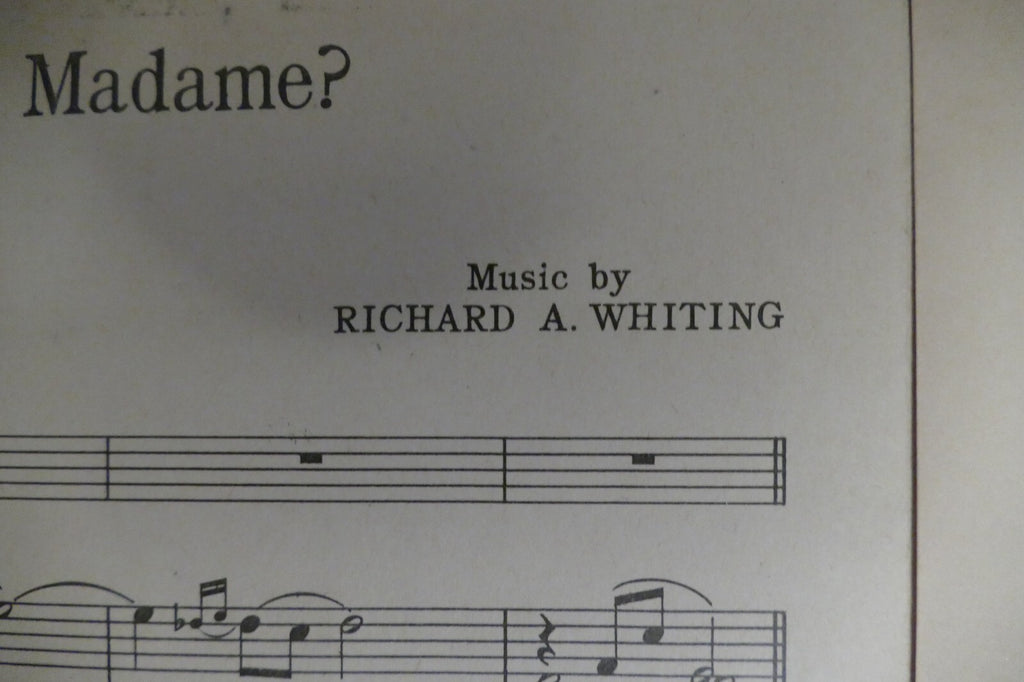 Do You Play Madame 1930 by Richard A. Whiting from "Safety In Number" musical