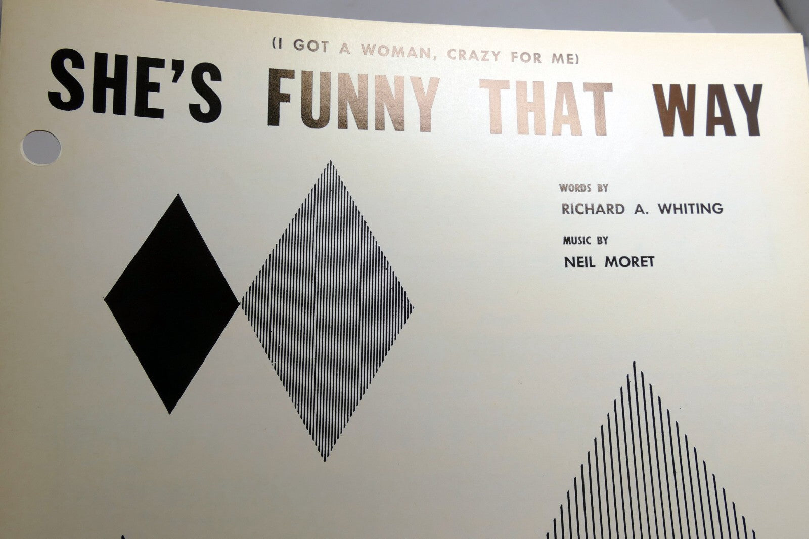 She's funny that way whiting neil moret 1955 sheet music sinatra