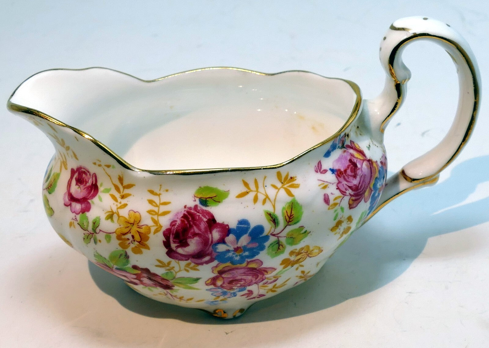 Royal stafford creamer pitcher only ~june roses~ bone china made in england