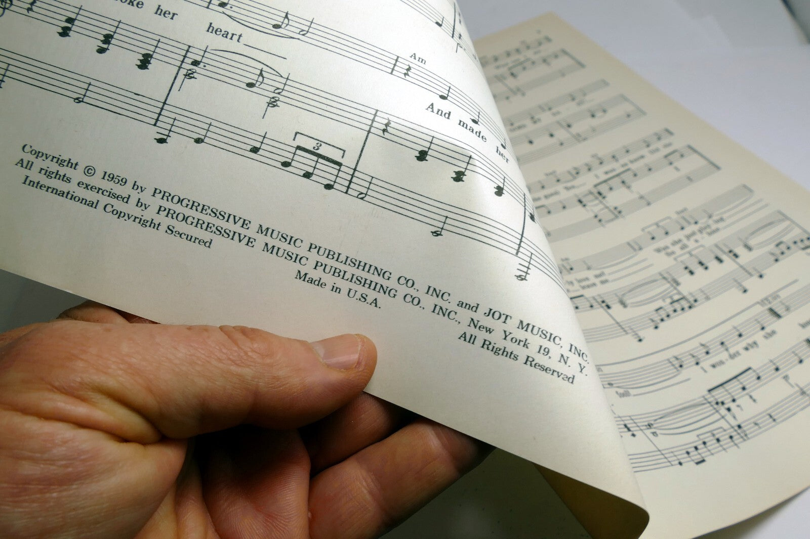 There Goes My Baby Patterson Treadwell Benjamin Nelson 1959  Sheet Music Drifter