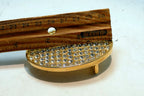 Textured Gold Tone Belt Buckle Cubic Zirconia Sparkle 5X7cm large