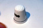 Porcelain Thimble Souvenir Ireland Shamrock  Clover
