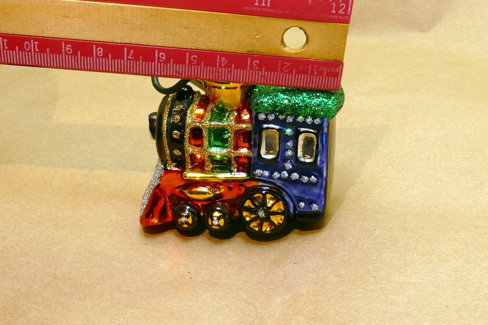 Merck Old World Christmas Ornament Train Engine Locomotive - mint