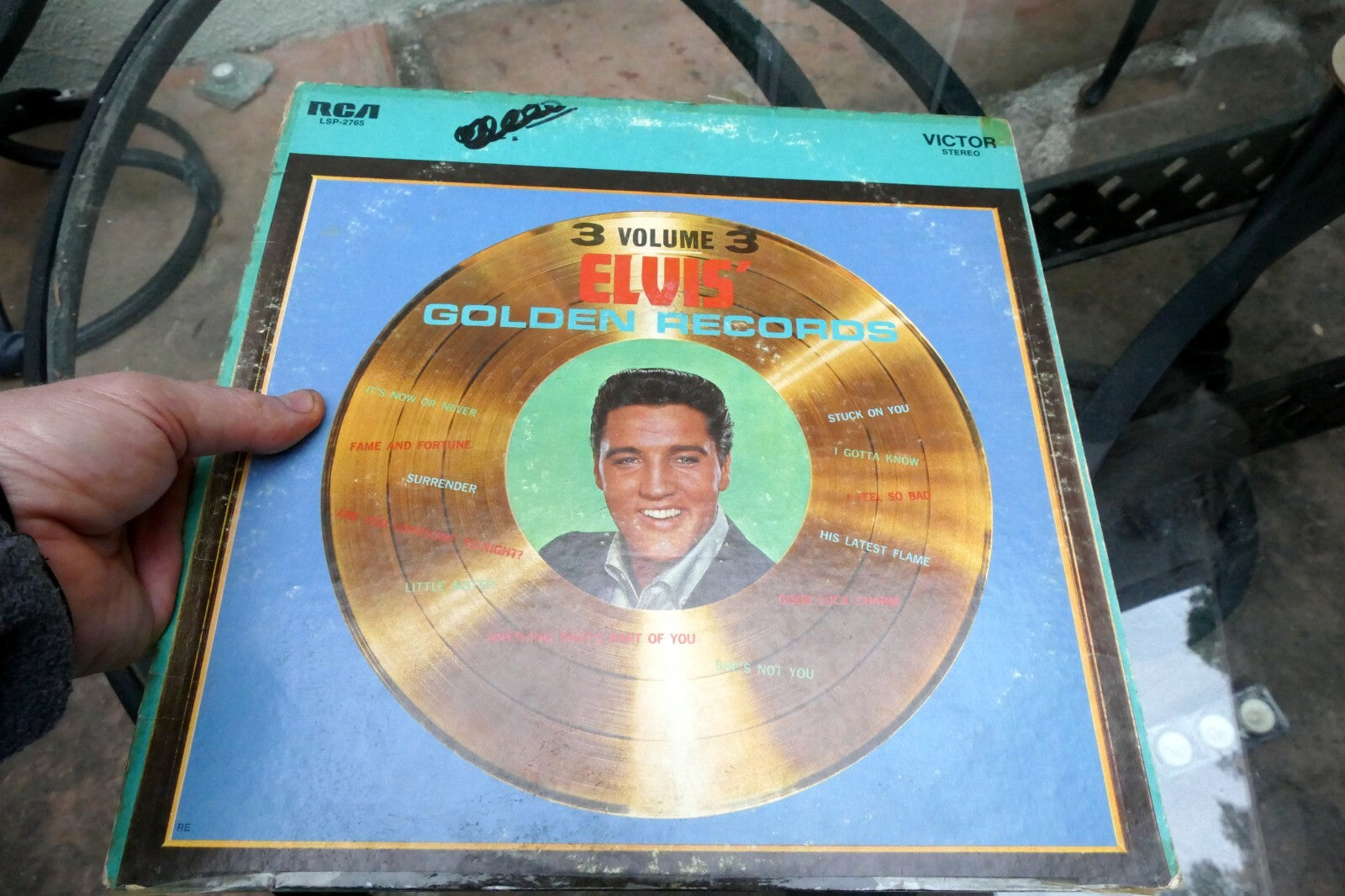 1962 Elvis Presley Golden Records Volume 3 RCA LSP-2765 - ALBUM ART COVER ONLY