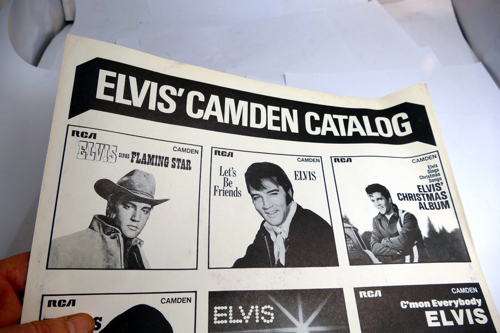 Inner Sleeve LP - Presley Elvis' Cassette Tape CATALOG RCA CAMDEN 1970's