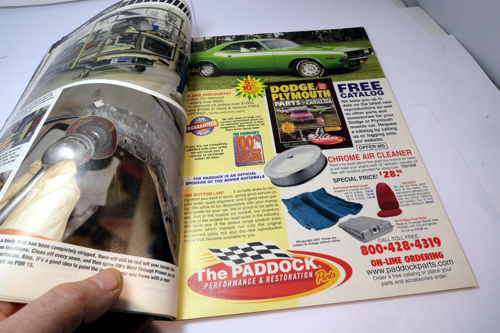 MOPAR Muscle Magazine November 2007 '69 Barracuda Convertible '70 T/A Challenger