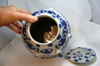 Chinese Qianlong Nian Zhi Blue & White Porcelain Large Wedding Teapot