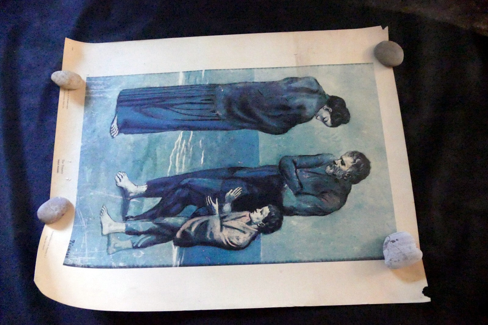 Pablo Picasso 1960 G-613  "The Tragedy" POSTER Shorewood Press SPADEM vintage