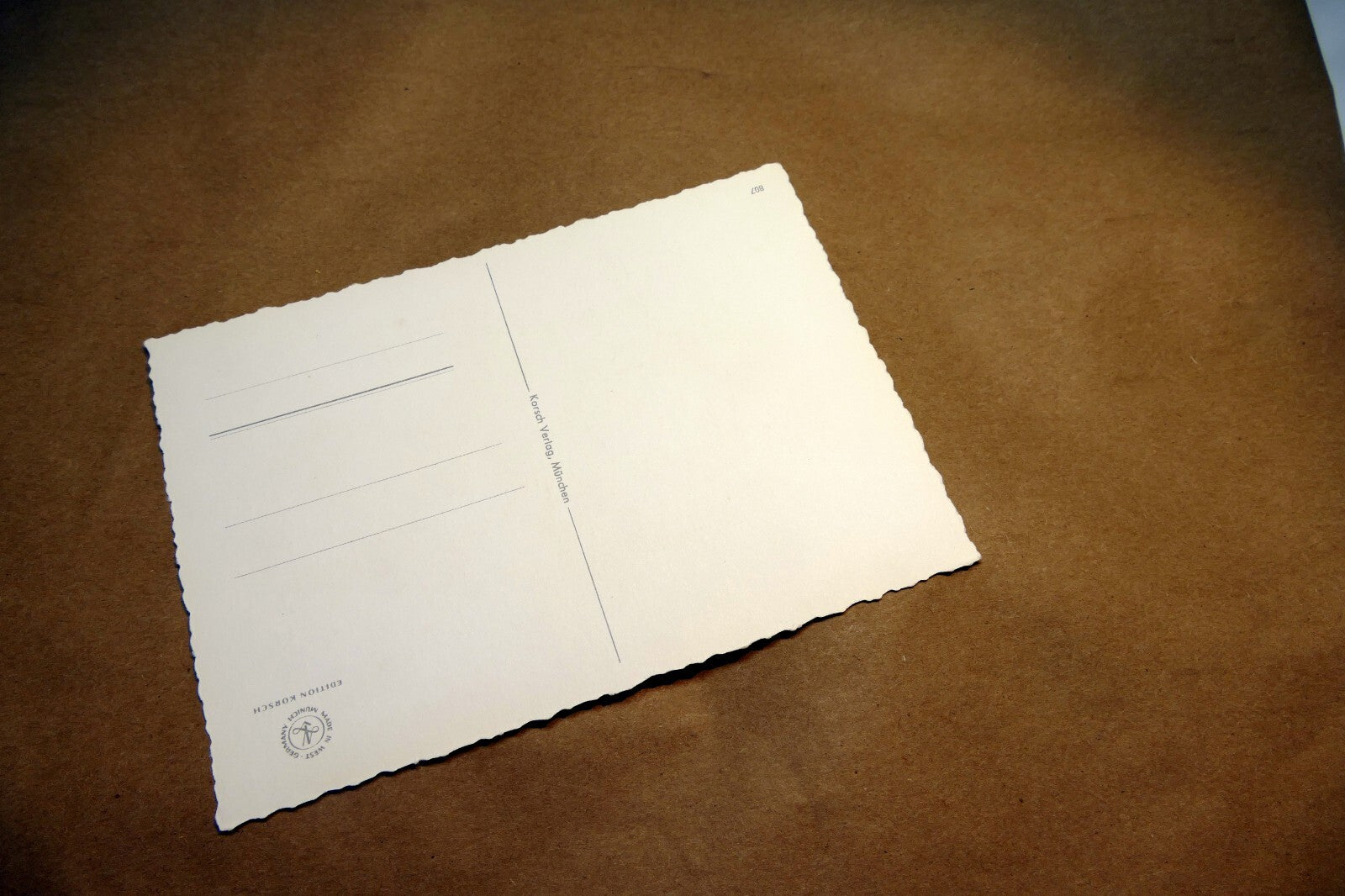 Adolf KORSCH VERLAG Postcard Munchen Girl with Flowers Berries - Unposted Art