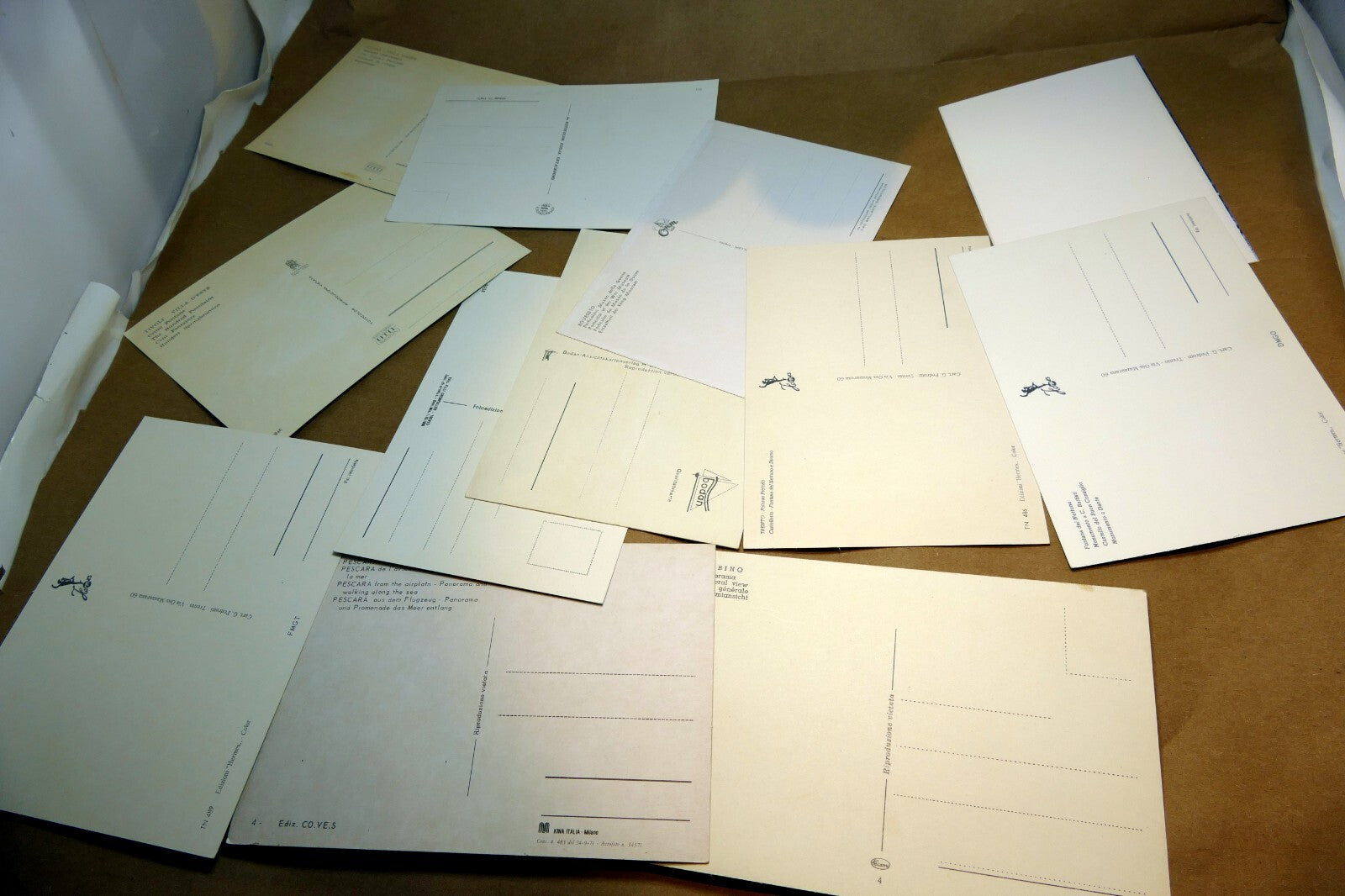 1980's Postcard unposted Italy set of 12 Genova Cityscapes Roma lot