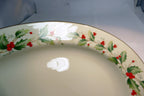 Royal Gallery 6283 Holly Dinner Plate main dish Christmas Thanksgiving large 14"